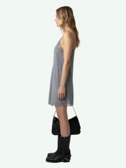 Zadig & Voltaire Ristyz Diamante Silk Dress Iron 2 Zadig & Voltaire Ristyz Diamante Silk Dress Iron -Zadig Et Voltaire WWDR01361 IRON ADDI 1 6627cc7ddd752