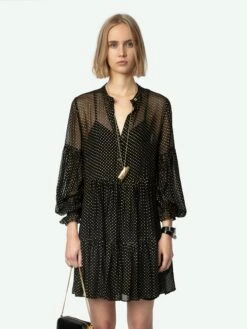 Zadig & Voltaire Randy Dress Black -Zadig Et Voltaire WWDR01364 NOIR ADDI 1 6704e6d7673b2