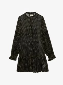 Zadig & Voltaire Randy Dress Black -Zadig Et Voltaire WWDR01364 NOIR PACKSHOT 6706854c6c667