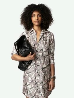 Zadig & Voltaire Rais Silk Dress Ecru -Zadig Et Voltaire WWDR01385 ECRU ADDI 1 6684189aafc41