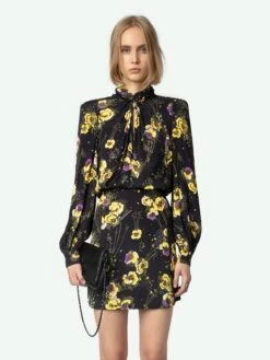 Zadig & Voltaire Ryda Dress Black -Zadig Et Voltaire WWDR01398 NOIR ADDI 1 6704e7ac6303b