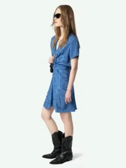 Zadig & Voltaire Rozom Silk Dress Surf -Zadig Et Voltaire WWDR02420 SURF ADDI 2 67a9e337f06ed
