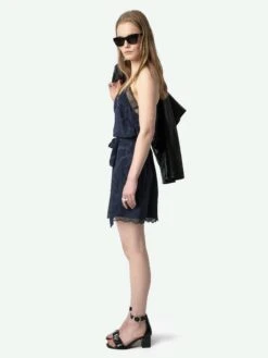 Zadig & Voltaire Risty Silk Dress Encre -Zadig Et Voltaire WWDR02421 ENCRE ADDI 2 67a9e36823ccc