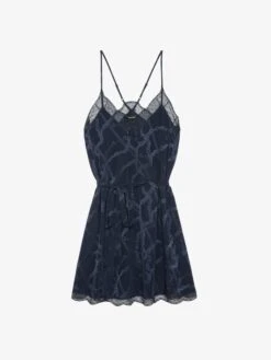Zadig & Voltaire Risty Silk Dress Encre -Zadig Et Voltaire WWDR02421 ENCRE PACKSHOT 67a6273843513