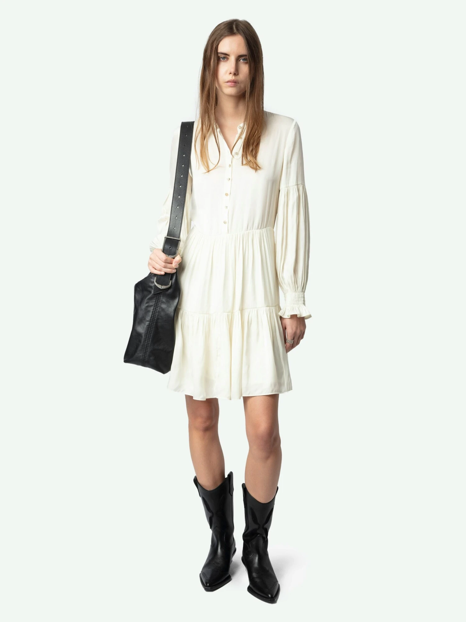 Randy Satin Dress Flake Zadig & Voltaire Randy Satin Dress Flake -Zadig Et Voltaire WWDR02451 FLAKE ADDI 2 675ff58d0a88a scaled