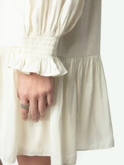 Zadig & Voltaire Randy Satin Dress Flake 6 Zadig & Voltaire Randy Satin Dress Flake -Zadig Et Voltaire WWDR02451 FLAKE ADDI 5 675ff5957e411