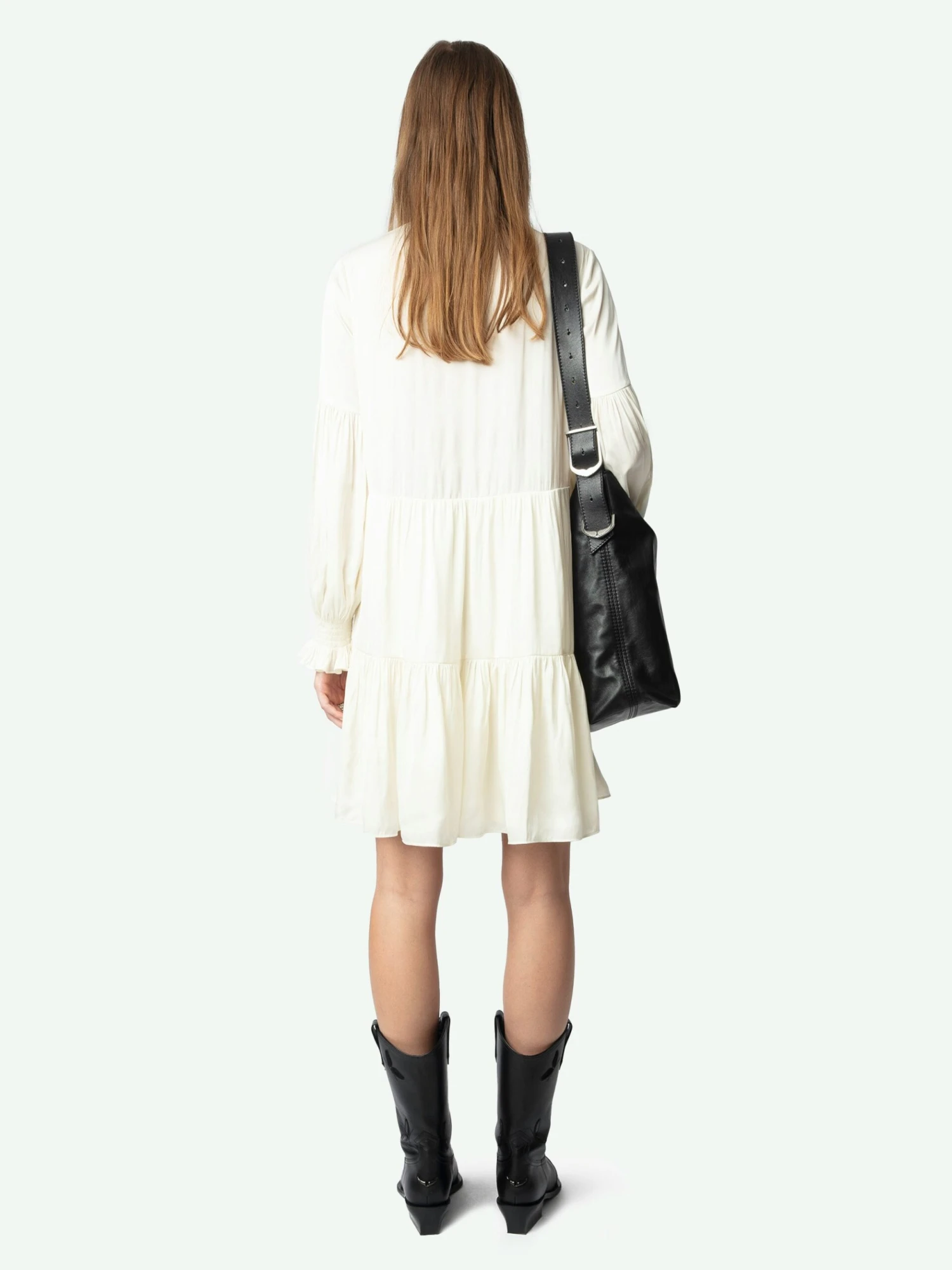 Randy Satin Dress Flake Zadig & Voltaire Randy Satin Dress Flake -Zadig Et Voltaire WWDR02451 FLAKE BACK 675ff5a6de82d scaled