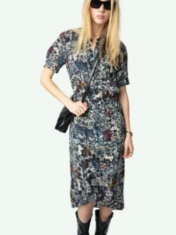 Zadig & Voltaire Rimaz Dress Encre -Zadig Et Voltaire WWDR02514 ENCRE ADDI 2 672a45ab6482a