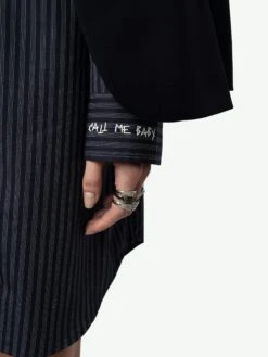 Zadig & Voltaire Rorning Dress Encre 4 Zadig & Voltaire Rorning Dress Encre -Zadig Et Voltaire WWDR02517 ENCRE HOVER 672351e989910