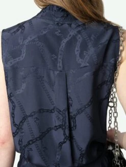 Zadig & Voltaire Raosi Belted Silk Dress Encre -Zadig Et Voltaire WWDR02525 ENCRE HOVER 67b746a3828a3