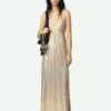 Zadig & Voltaire Rayonne Satin Dress Gold