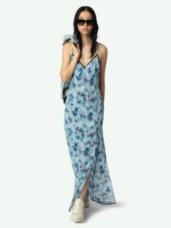 Zadig & Voltaire Ramelil Silk Vacation Dress Mist 2 Zadig & Voltaire Ramelil Silk Vacation Dress Mist -Zadig Et Voltaire WWDR02531 MIST ADDI 1 67bed6a6d27c9