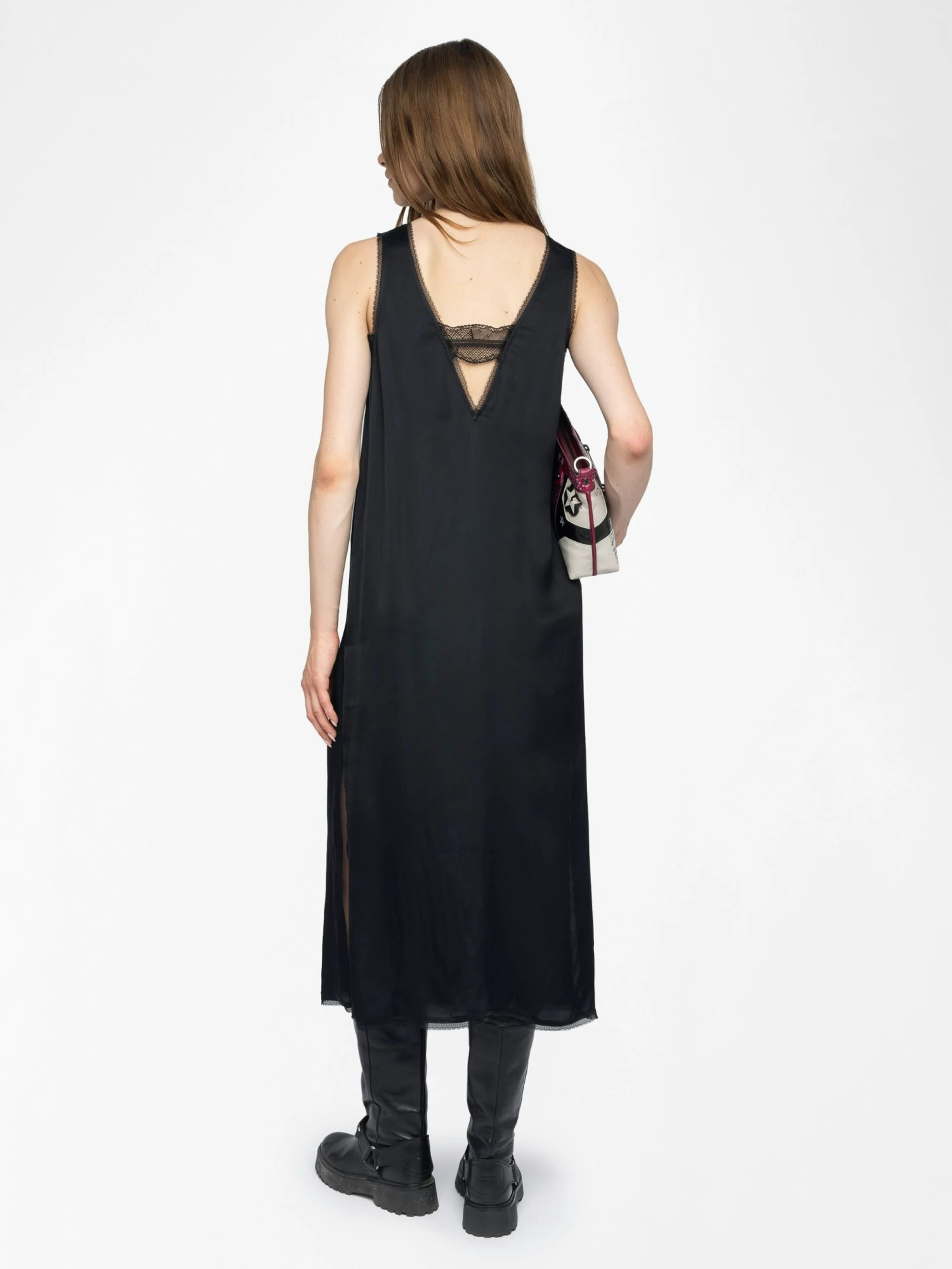 Renzo Satin Dress Black Zadig & Voltaire Renzo Satin Dress Black -Zadig Et Voltaire WWDR02556 BLACK BACK 6848546f44639 scaled