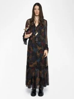 Zadig & Voltaire Ralicel Dress Dark Chocolate