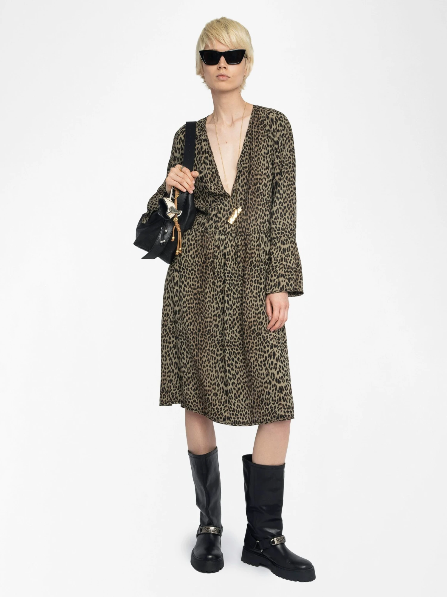 Rinas Dress Leaves Zadig & Voltaire Rinas Dress Leaves -Zadig Et Voltaire WWDR02568 LEAVES ADDI 1 685e8fcf7b7be scaled