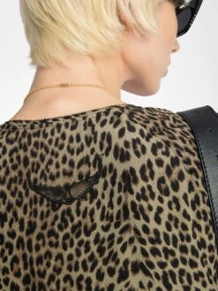 Zadig & Voltaire Rinas Dress Leaves 5 Zadig & Voltaire Rinas Dress Leaves -Zadig Et Voltaire WWDR02568 LEAVES HOVER 685e900758276