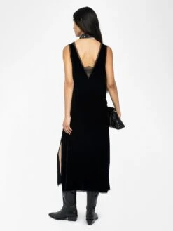 Zadig & Voltaire Renzo Velvet Dress Black