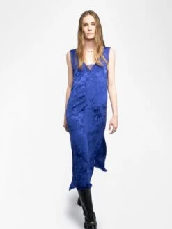 Zadig & Voltaire Renzo Silk Dress Electric -Zadig Et Voltaire WWDR02572 ELECTRIC ADDI 2 68824eff43083