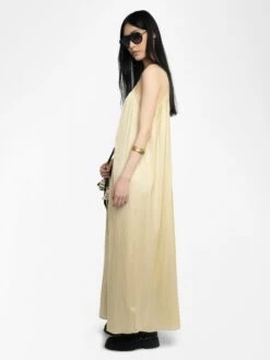 Zadig & Voltaire Ristym Satin Dress Blond 3 Zadig & Voltaire Ristym Satin Dress Blond -Zadig Et Voltaire WWDR02587 BLOND ADDI 3 685d23ca7db6b
