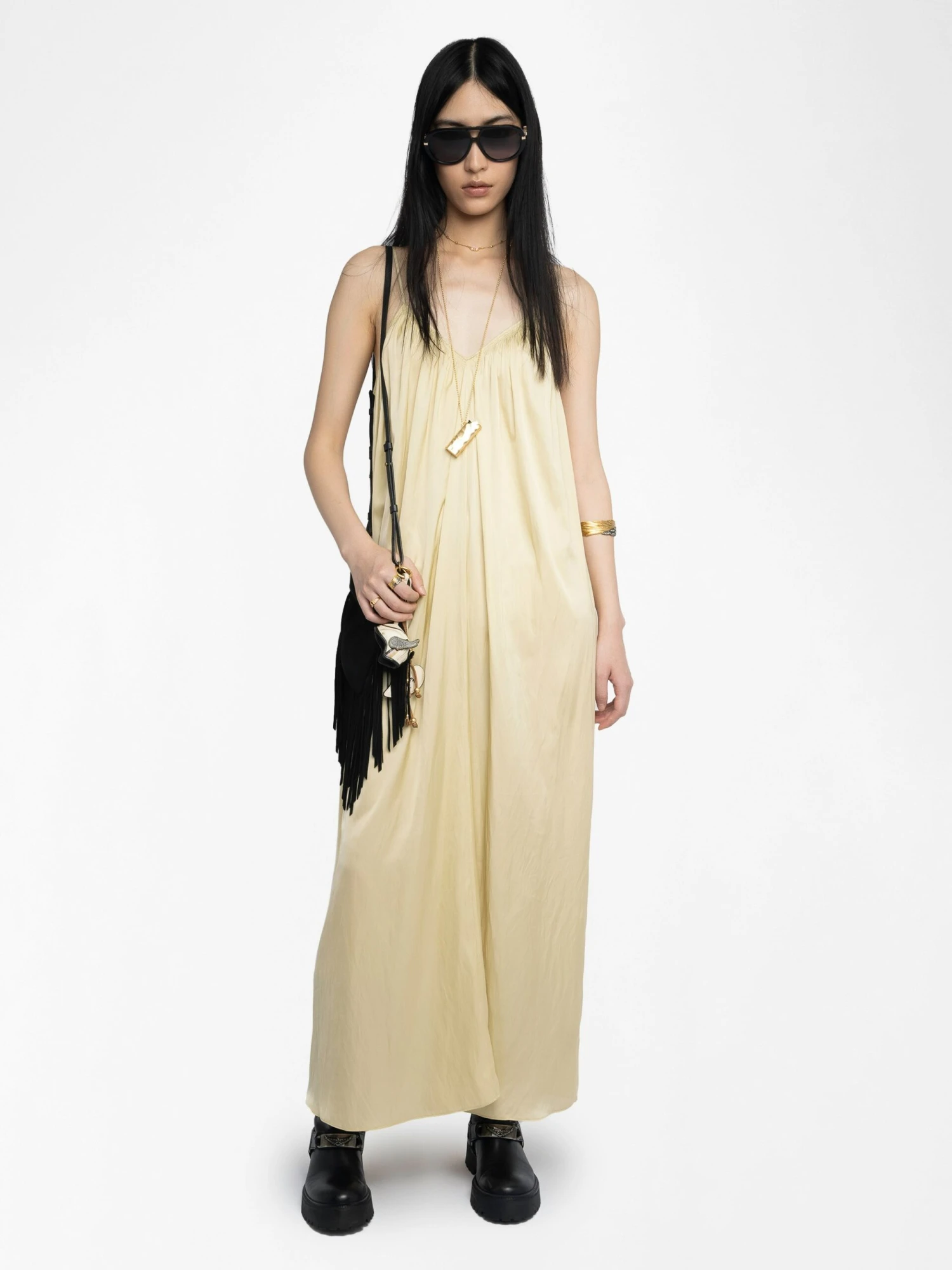 Ristym Satin Dress Blond Zadig & Voltaire Ristym Satin Dress Blond -Zadig Et Voltaire WWDR02587 BLOND SHOOTING 685d23d9373cc scaled