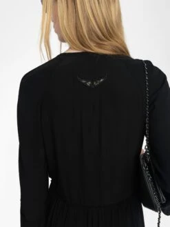 Zadig & Voltaire Rinas Dress Black -Zadig Et Voltaire WWDR02597 BLACK HOVER 683701bd4440d