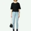 Zadig & Voltaire Tina Cropped Skinny Jeans Light Wash