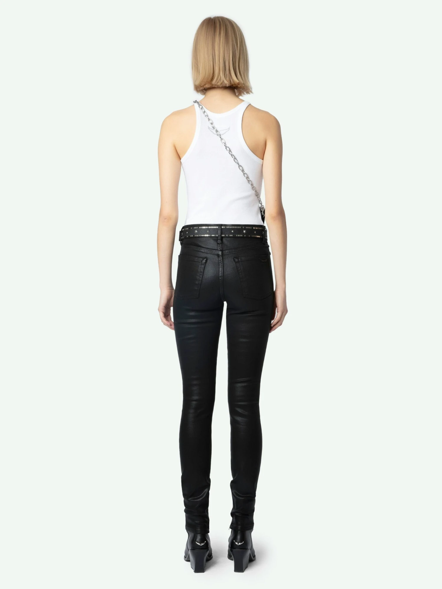 Jett Skinny Jeans Black coated Zadig & Voltaire Jett Skinny Jeans Black Coated -Zadig Et Voltaire WWJE00241 BLACK COATED BACK 66fd187a7c8d3 scaled