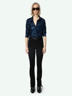 Zadig & Voltaire Jett Skinny Jeans Solid Black