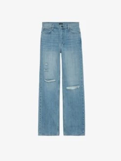 Zadig & Voltaire Stevie Ripped 90's Jeans Light Wash -Zadig Et Voltaire WWJE00248 LIGHT WASH PACKSHOT 668ea9e89c3e7