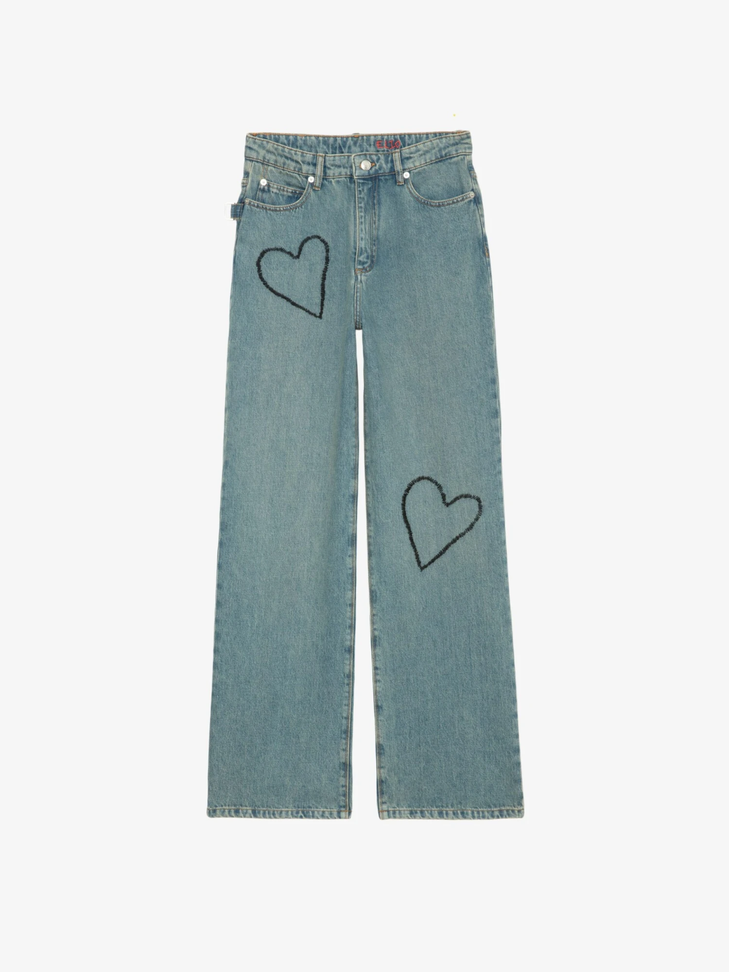Elio Heart Embroidered Jeans Light blue Zadig & Voltaire Elio Heart Embroidered Jeans Light Blue -Zadig Et Voltaire WWJE01265 LIGHT BLUE PACKSHOT 67c04f18177c0 scaled
