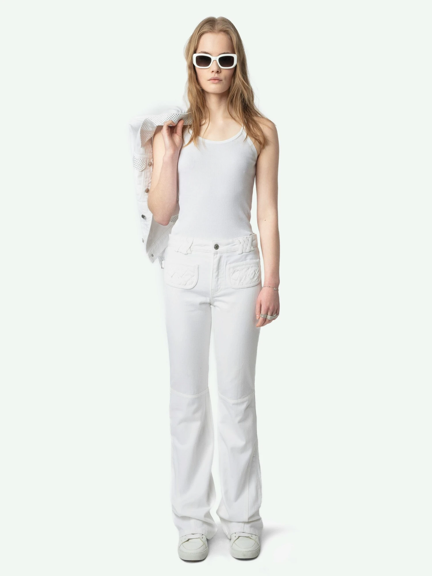 Ecume White Bootcut Jeans Judo Zadig & Voltaire Ecume White Bootcut Jeans Judo -Zadig Et Voltaire WWJE01286 JUDO SHOOTING 67a9e39b8a18d scaled