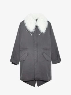 Zadig & Voltaire Kidea Parka Ardoise 5 Zadig & Voltaire Kidea Parka Ardoise -Zadig Et Voltaire WWOW00620 ARDOISE PACKSHOT 670e33a67a5e5