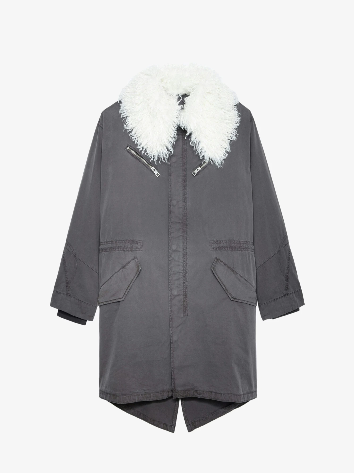 Kidea Parka Ardoise Zadig & Voltaire Kidea Parka Ardoise -Zadig Et Voltaire WWOW00620 ARDOISE PACKSHOT 670e33a67a5e5 scaled