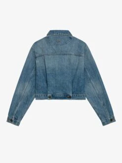 Zadig & Voltaire Aretha Cropped Jacket Medium Wash -Zadig Et Voltaire WWOW00640 MEDIUM WASH PACKSHOT 2 668eaa50e3eb9