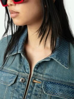 Zadig & Voltaire Kioky Denim Jacket Light Blue 5 Zadig & Voltaire Kioky Denim Jacket Light Blue -Zadig Et Voltaire WWOW01671 LIGHT BLUE HOVER 67bed73566666