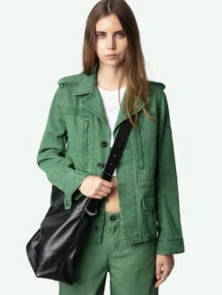 Zadig & Voltaire Klimi Parka Coriander -Zadig Et Voltaire WWOW01677 CORIANDER ADDI 1 675ff67d28ab9