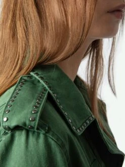 Zadig & Voltaire Klimi Parka Coriander -Zadig Et Voltaire WWOW01677 CORIANDER ADDI 5 675ff812f3c43