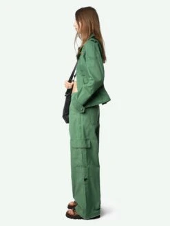 Zadig & Voltaire Klimi Parka Coriander -Zadig Et Voltaire WWOW01677 CORIANDER ADDI 7 675ff7153a05a