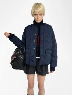 Zadig & Voltaire Bunji Parka Encre -Zadig Et Voltaire WWOW01685 ENCRE HOVER 685e8fafbb1bc