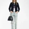Zadig & Voltaire Liam Women's Blue Corduroy Jacket Encre