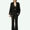 Zadig & Voltaire Prevy Velvet Pants Black