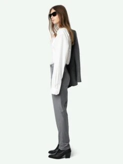 Zadig & Voltaire Panny Pants Gris Chine 4 Zadig & Voltaire Panny Pants Gris Chine -Zadig Et Voltaire WWPA01821 GRIS CHINE ADDI 3 675ff505ab95e
