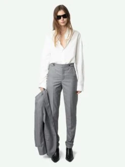 Zadig & Voltaire Panny Pants Gris Chine