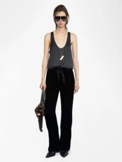 Zadig & Voltaire Poma Pants Black -Zadig Et Voltaire WWPA01881 BLACK ADDI 1 6877c4ce09b42