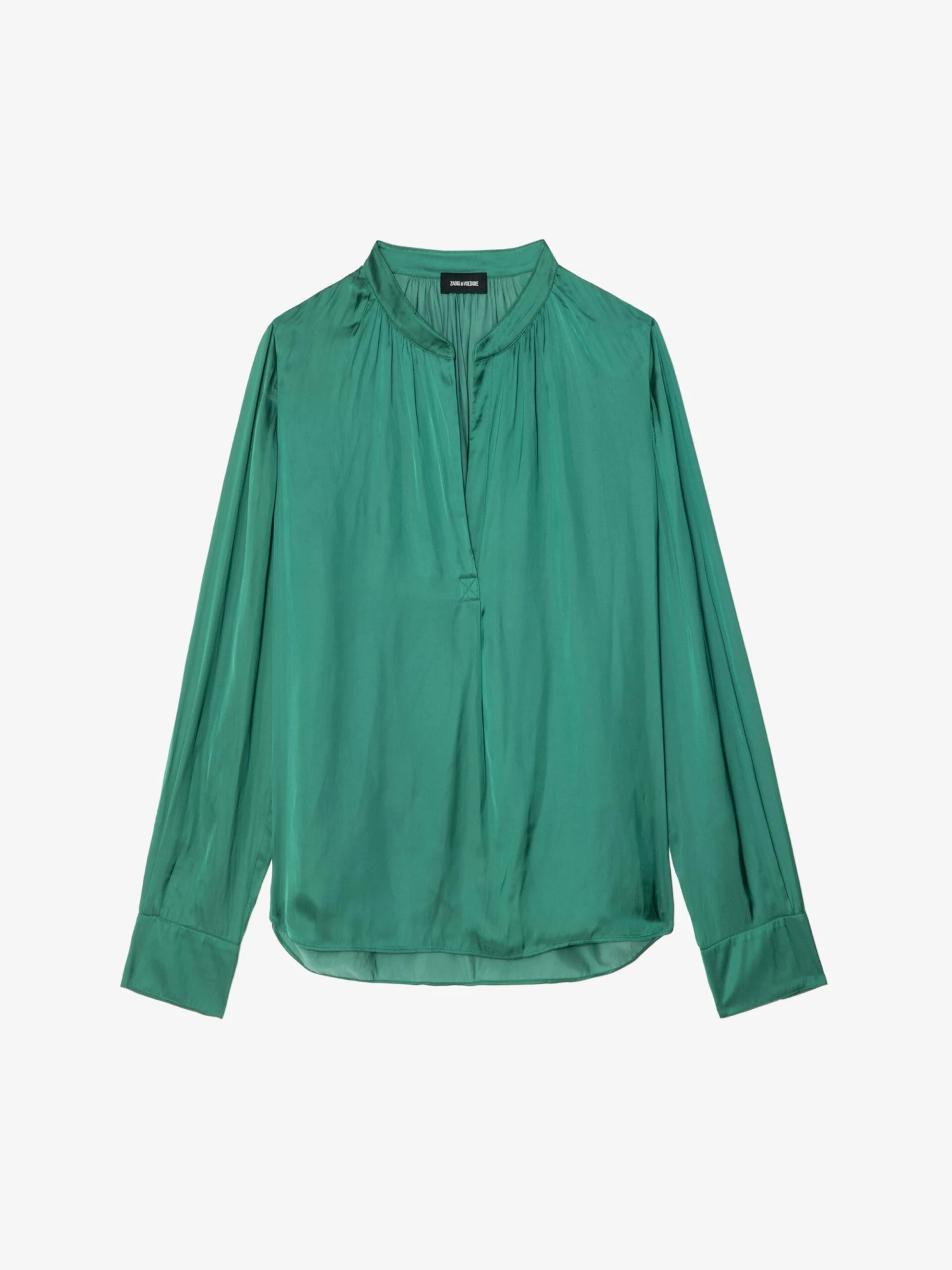 Tink Emerald Green Satin Blouse Emerald Zadig & Voltaire Tink Emerald Green Satin Blouse Emerald -Zadig Et Voltaire WWSH00021 EMERALD PACKSHOT 6836ca08f02cc scaled