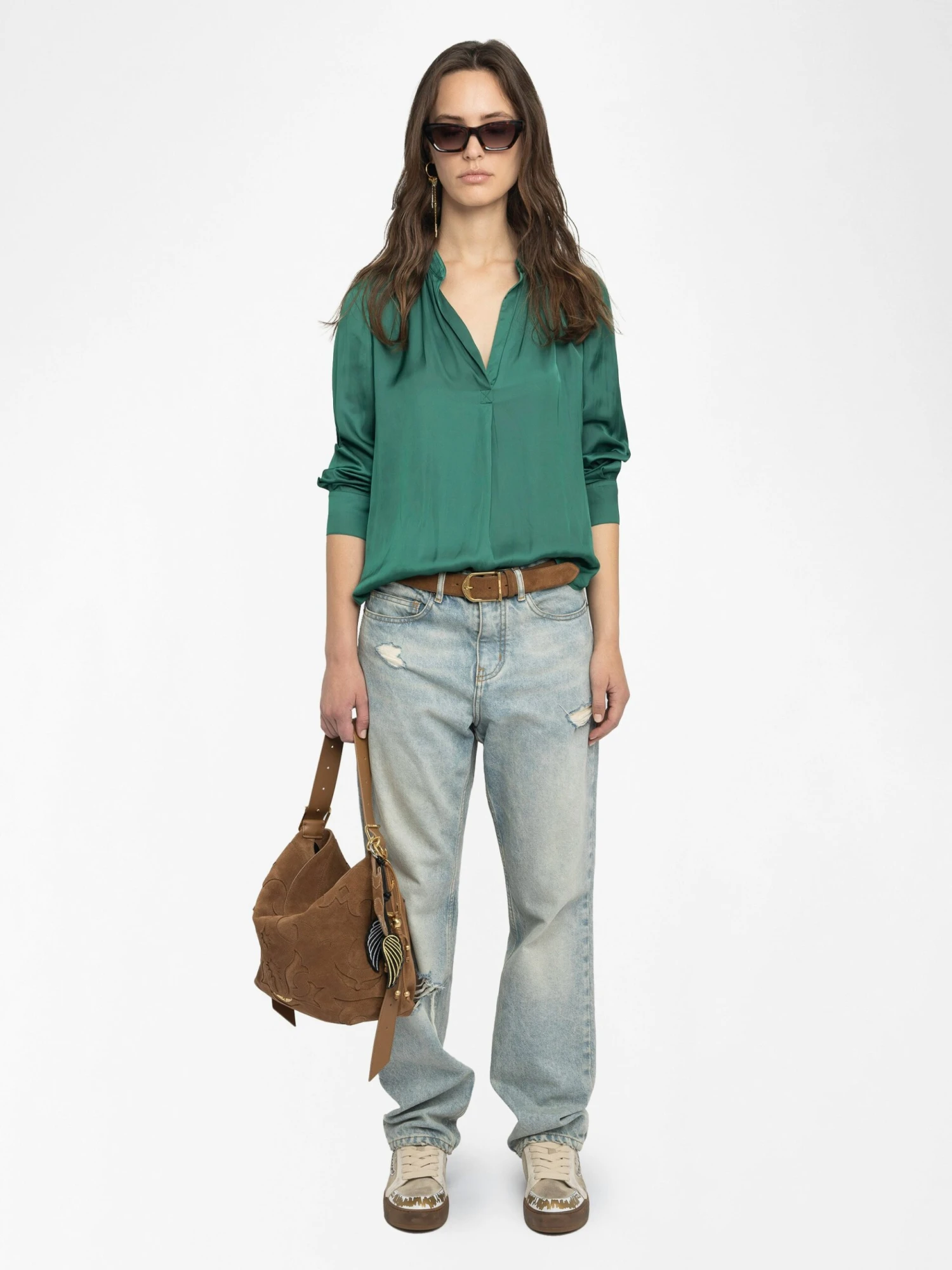 Tink Emerald Green Satin Blouse Emerald Zadig & Voltaire Tink Emerald Green Satin Blouse Emerald -Zadig Et Voltaire WWSH00021 EMERALD SHOOTING 6835c97165af9 scaled