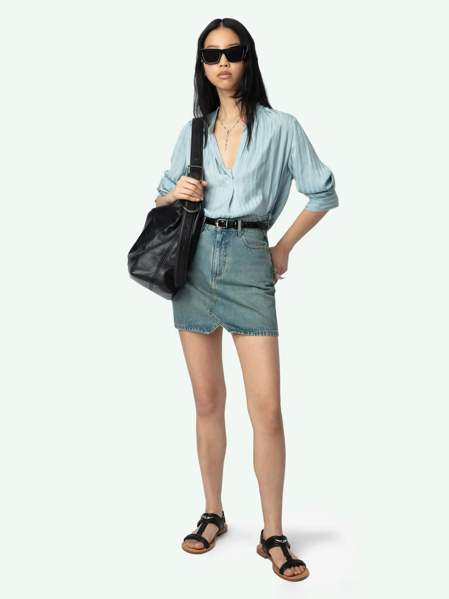 Tink Emerald Green Satin Blouse Mist Zadig & Voltaire Tink Emerald Green Satin Blouse Mist -Zadig Et Voltaire WWSH00021 MIST ADDI 1 67b747039de6a scaled