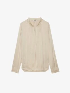 Zadig & Voltaire Tink Emerald Green Satin Blouse Scout -Zadig Et Voltaire WWSH00021 SCOUT PACKSHOT