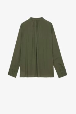 Zadig & Voltaire Tink Satin Tunic Kaki