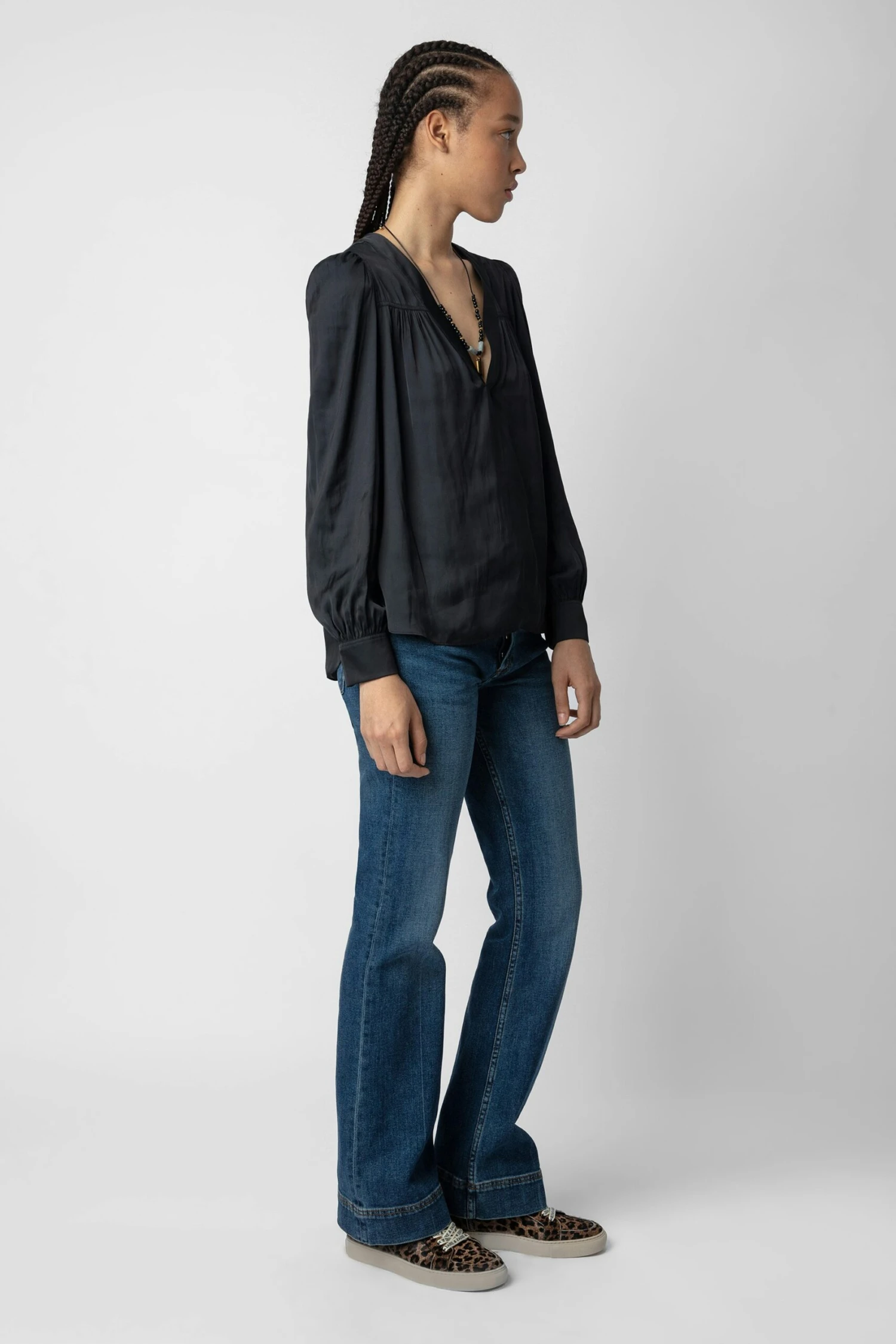 Telia Blouse Black Zadig & Voltaire Telia Blouse Black -Zadig Et Voltaire WWSH00470 NOIR 4 scaled